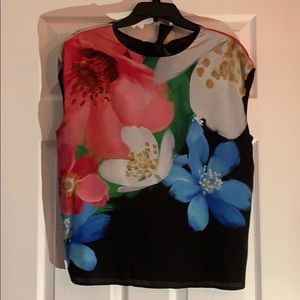 Ted Baker London silk sleeveless blouse